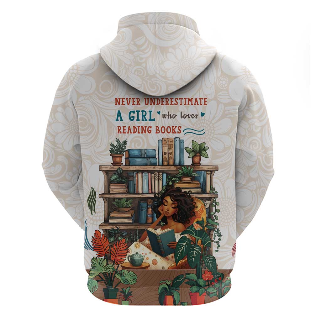 Never Underestimate A Girl Who Loves Reading Books Hoodie DT04