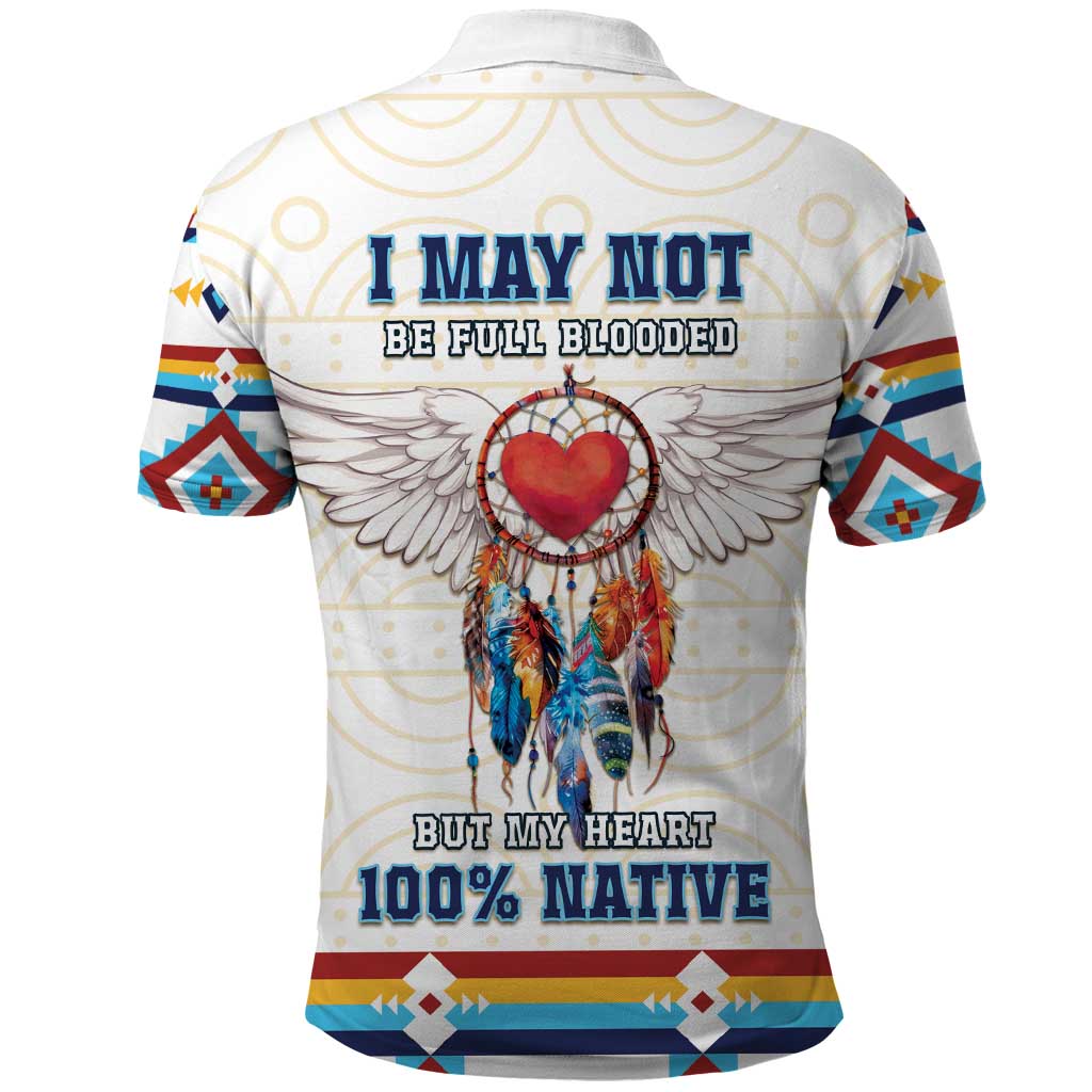 Native American Love Polo Shirt Dream Catcher With Angel Wings DT04