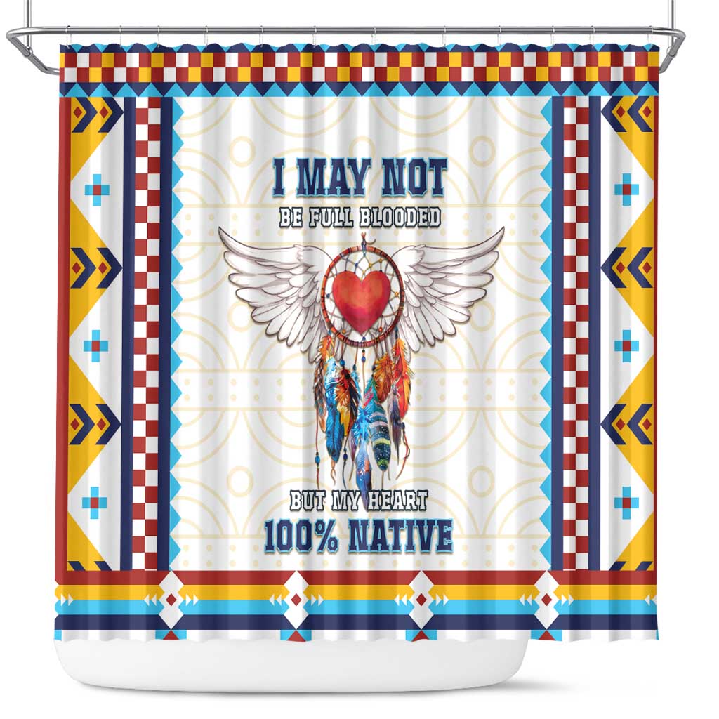 Native American Love Shower Curtain Dream Catcher With Angel Wings DT04