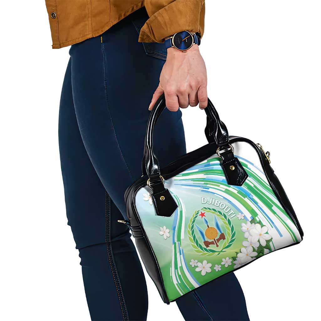 Djibouti Shoulder Handbag Jabuuti Emblem With Jasmine DT04