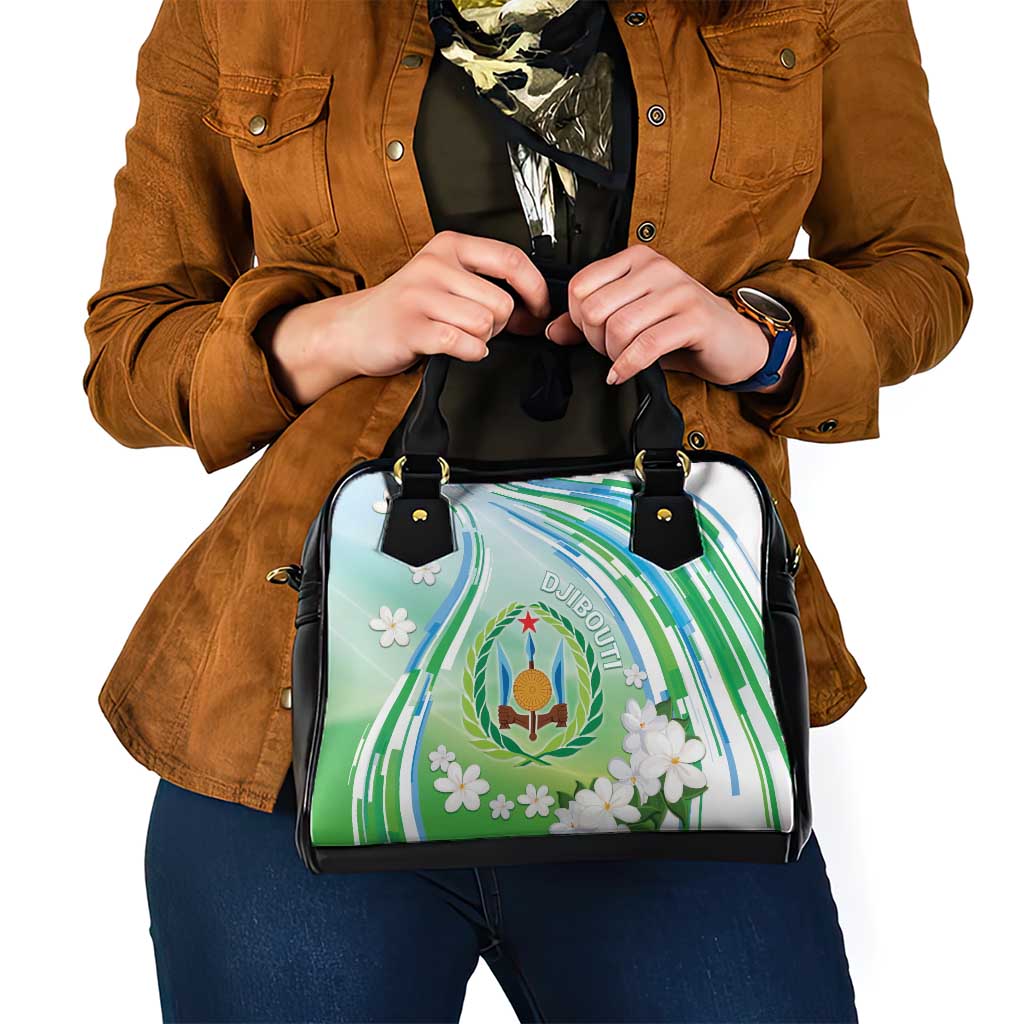 Djibouti Shoulder Handbag Jabuuti Emblem With Jasmine DT04