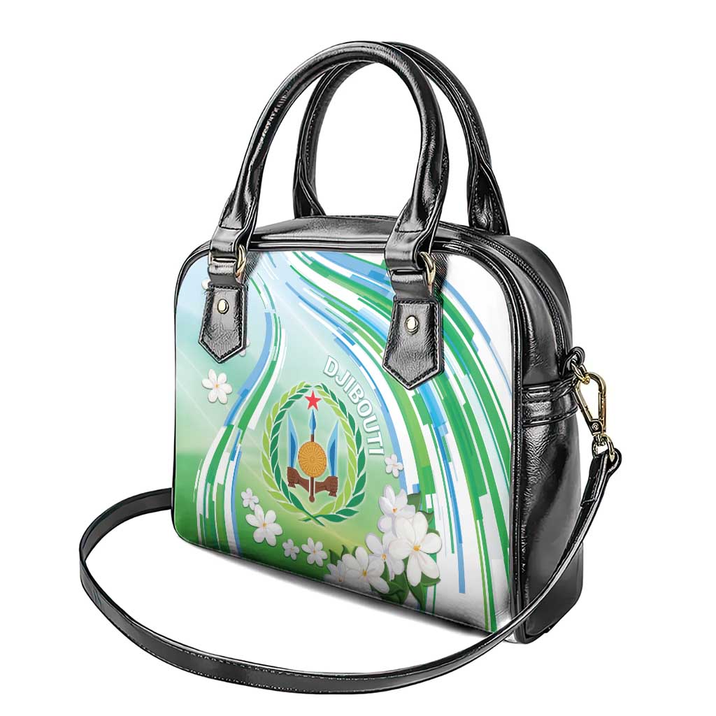 Djibouti Shoulder Handbag Jabuuti Emblem With Jasmine DT04