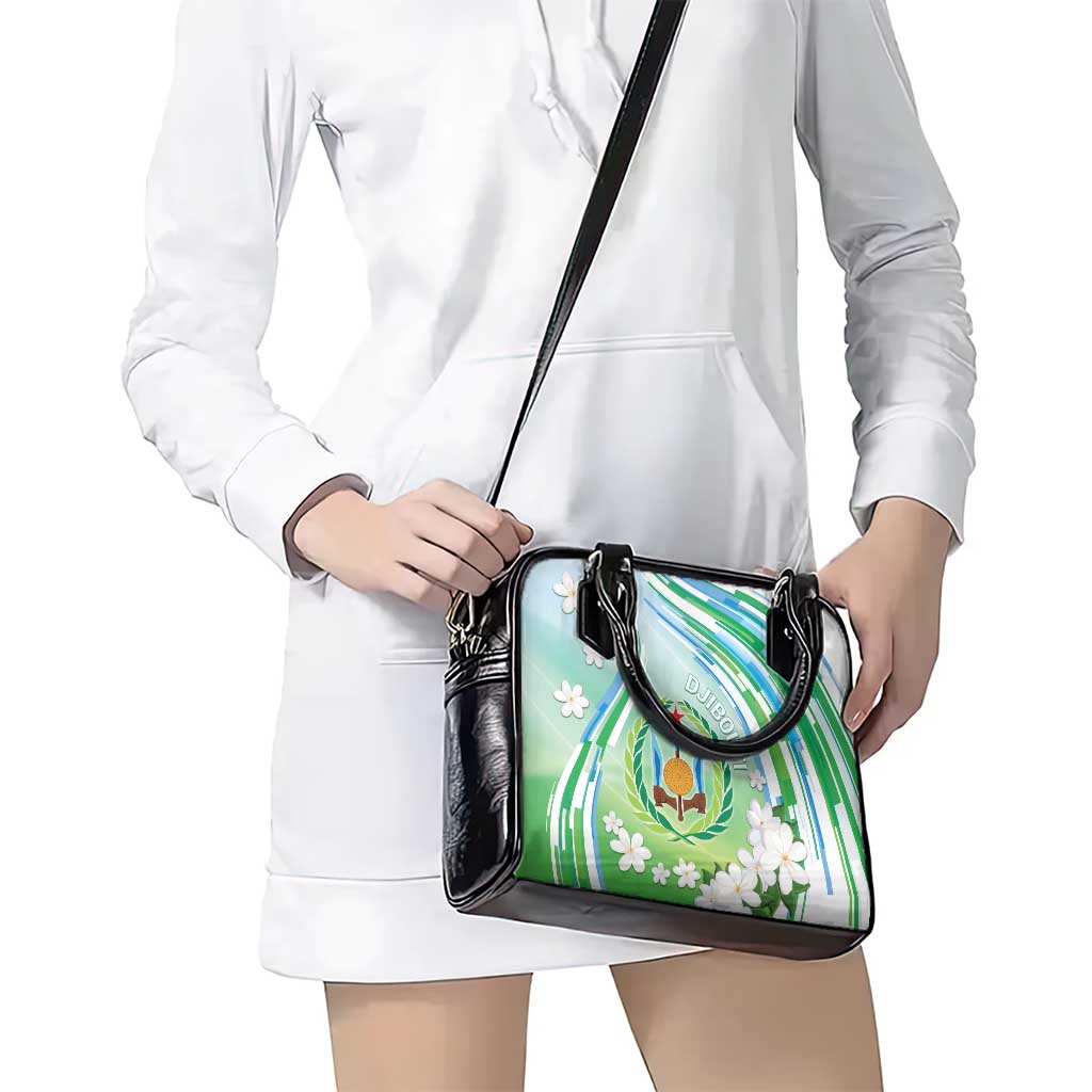 Djibouti Shoulder Handbag Jabuuti Emblem With Jasmine DT04