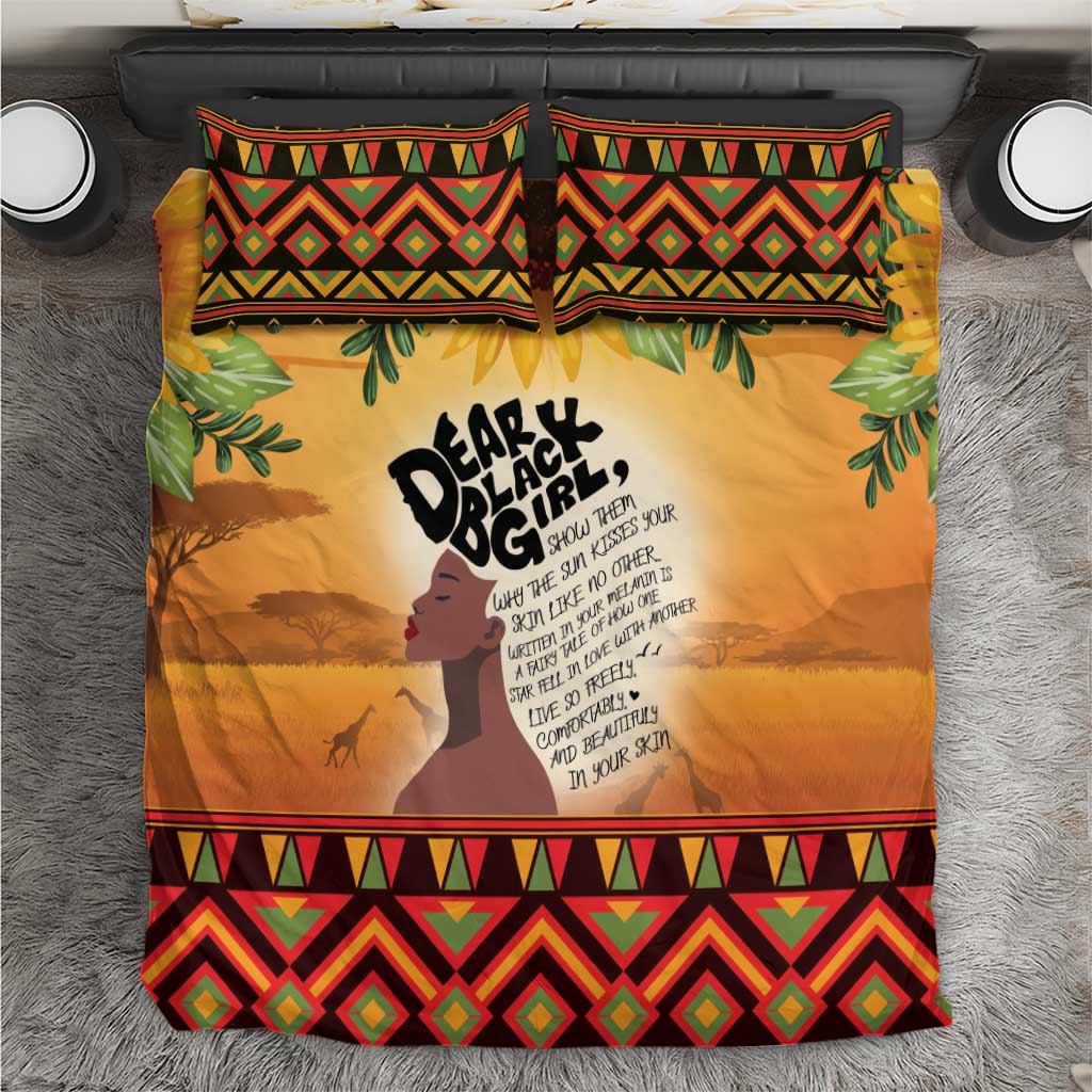 Dear Black Girl Bedding Set African Pride Black Women DT04