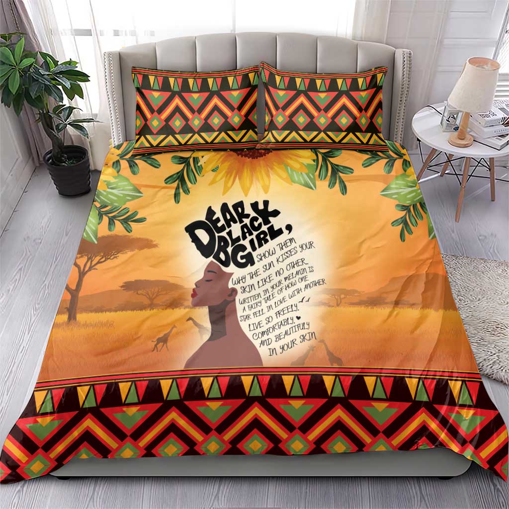 Dear Black Girl Bedding Set African Pride Black Women DT04