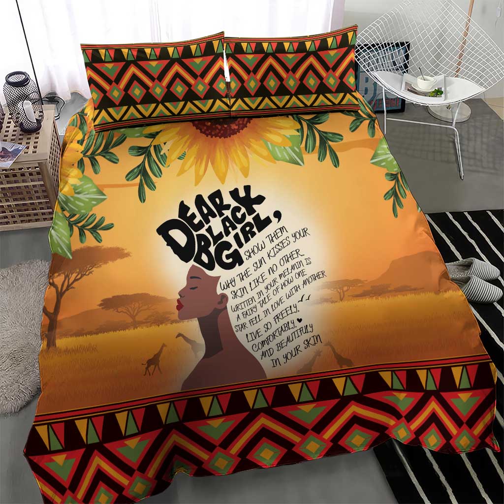 Dear Black Girl Bedding Set African Pride Black Women DT04