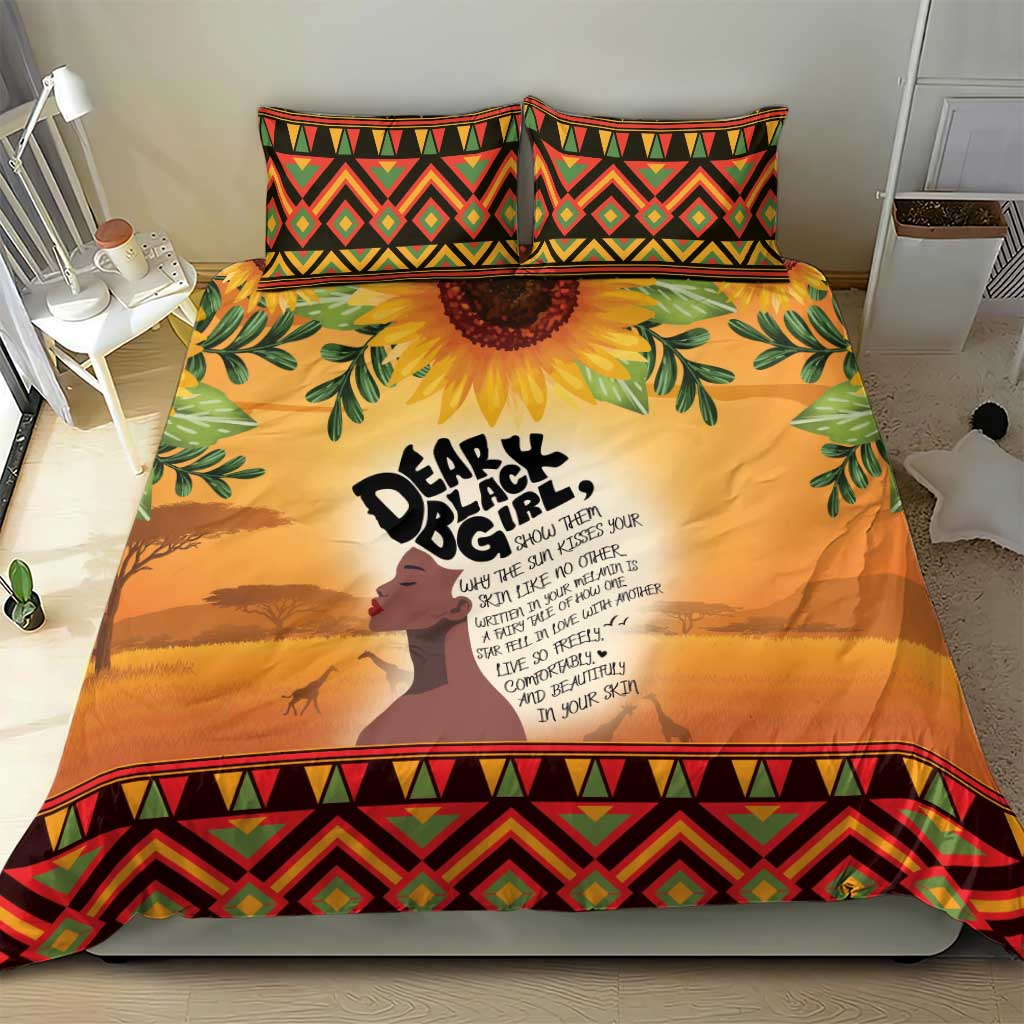 Dear Black Girl Bedding Set African Pride Black Women DT04