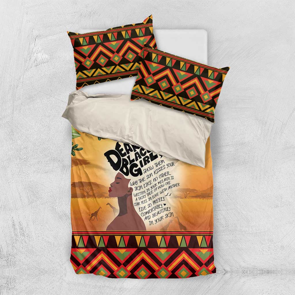 Dear Black Girl Bedding Set African Pride Black Women DT04