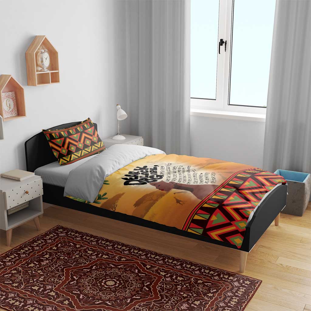 Dear Black Girl Bedding Set African Pride Black Women DT04