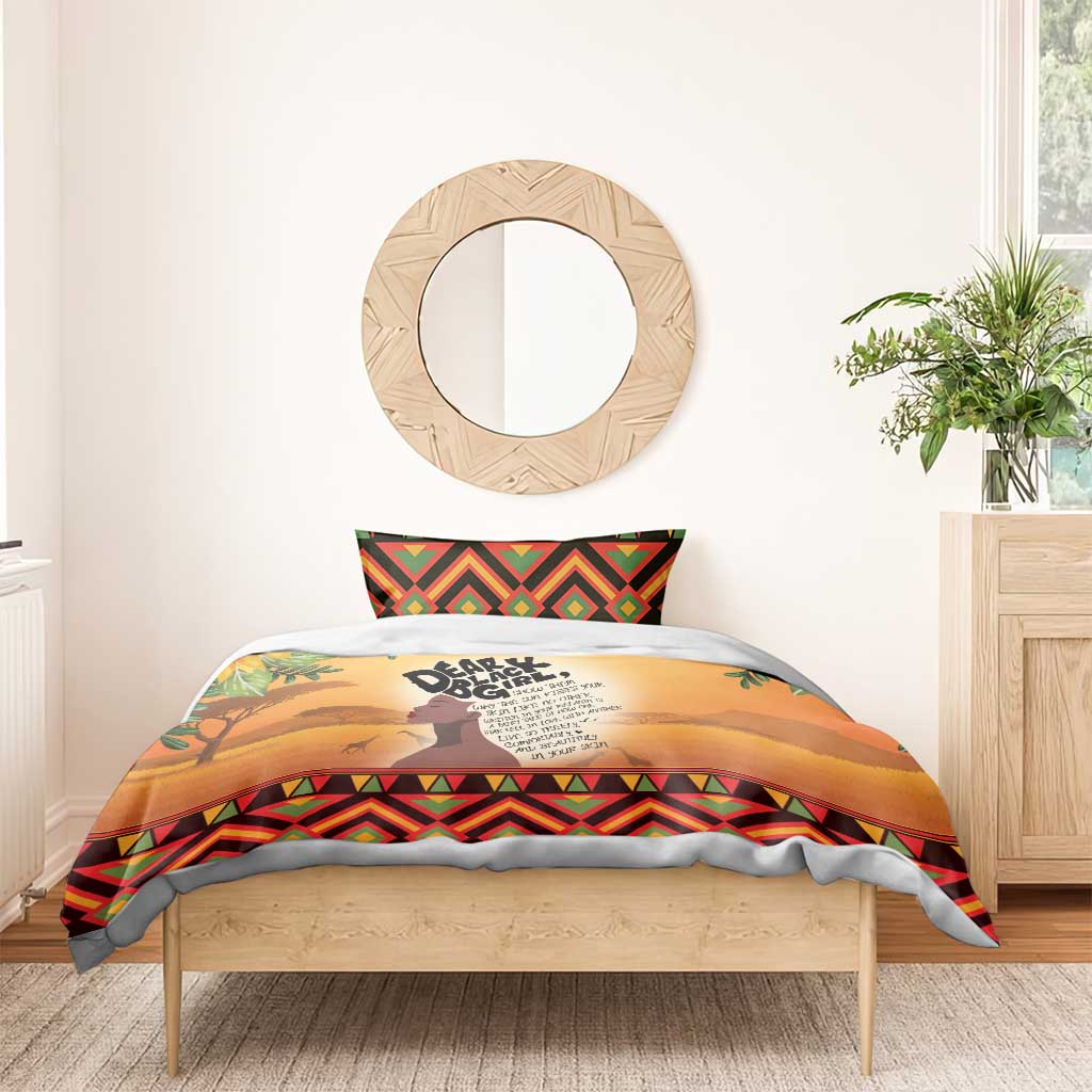 Dear Black Girl Bedding Set African Pride Black Women DT04
