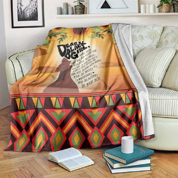 Dear Black Girl Blanket African Pride Black Women DT04