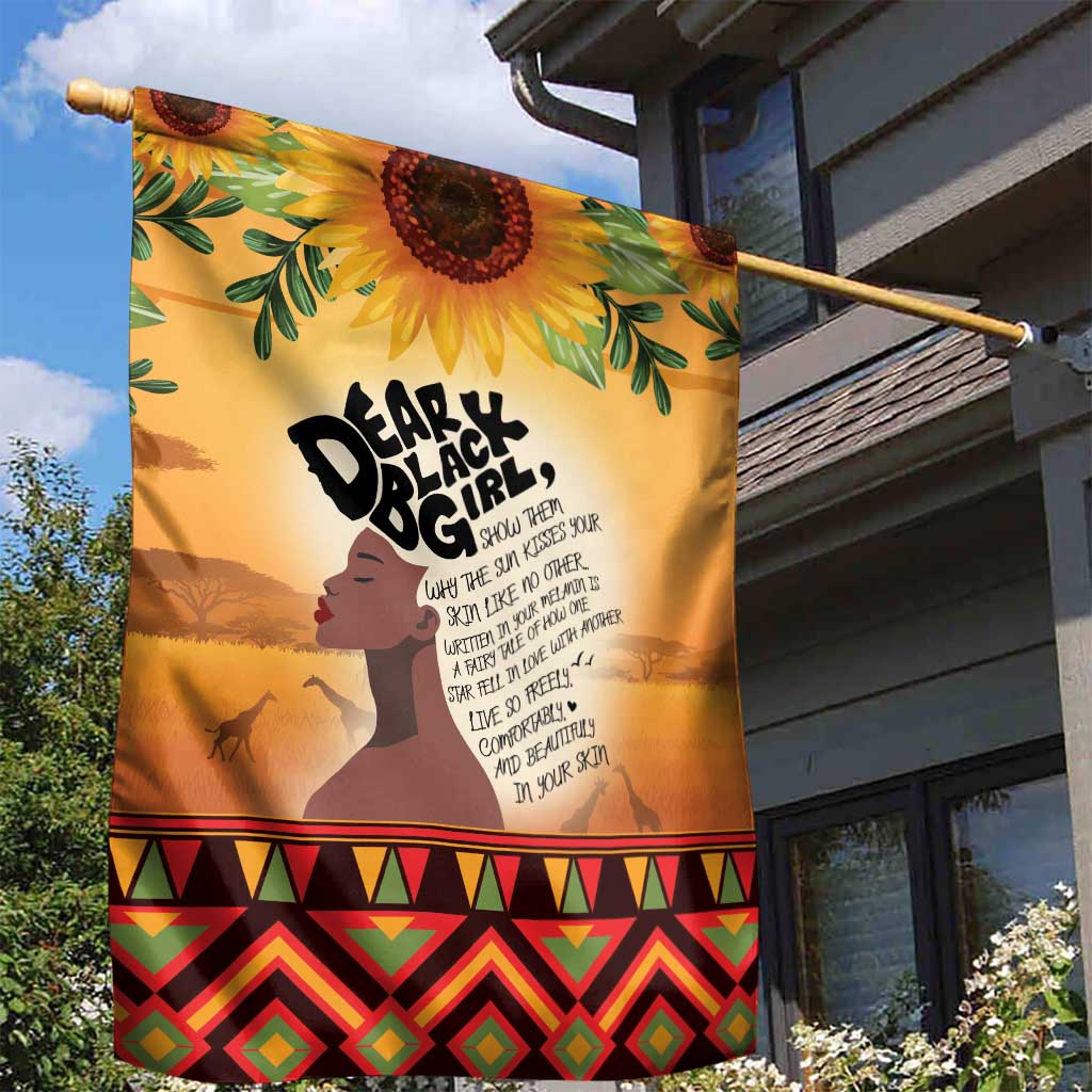 Dear Black Girl Garden Flag African Pride Black Women DT04