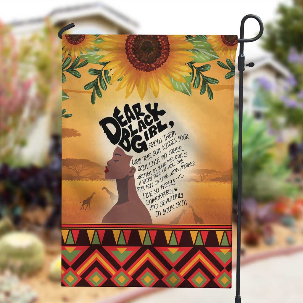 Dear Black Girl Garden Flag African Pride Black Women DT04