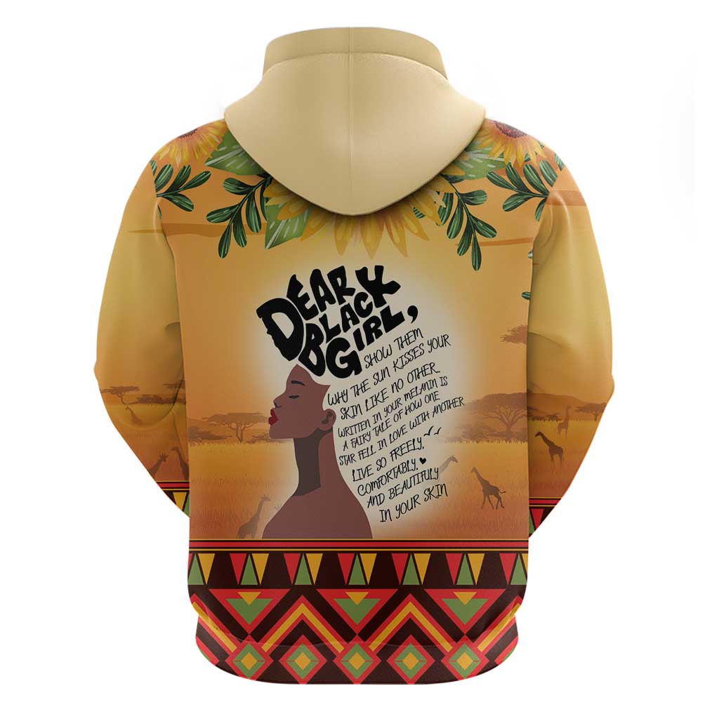 Dear Black Girl Hoodie African Black Women Pride DT04