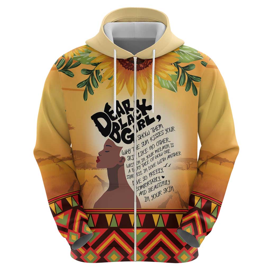 Dear Black Girl Hoodie African Black Women Pride DT04