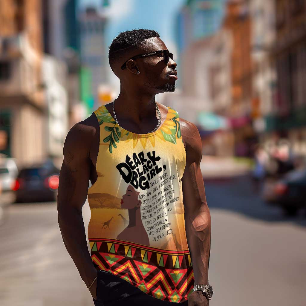 Dear Black Girl Men Tank Top African Pride Black Women DT04