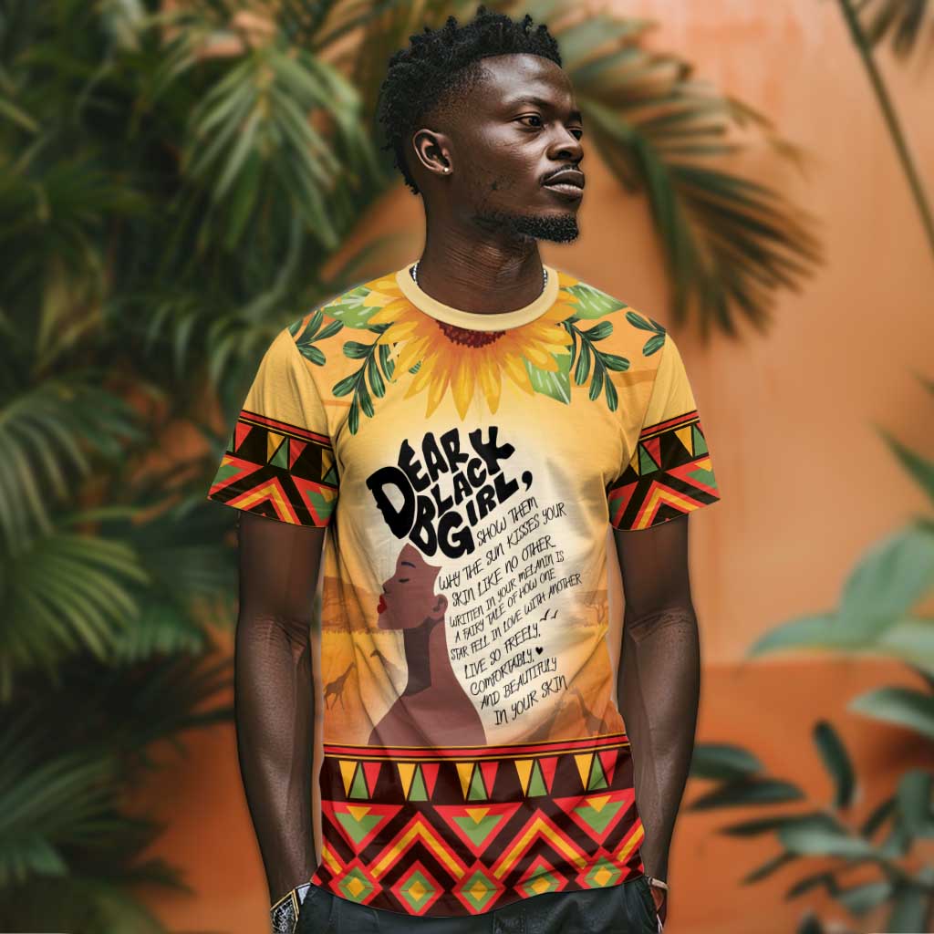 Dear Black Girl T shirt African Pride Black Women DT04