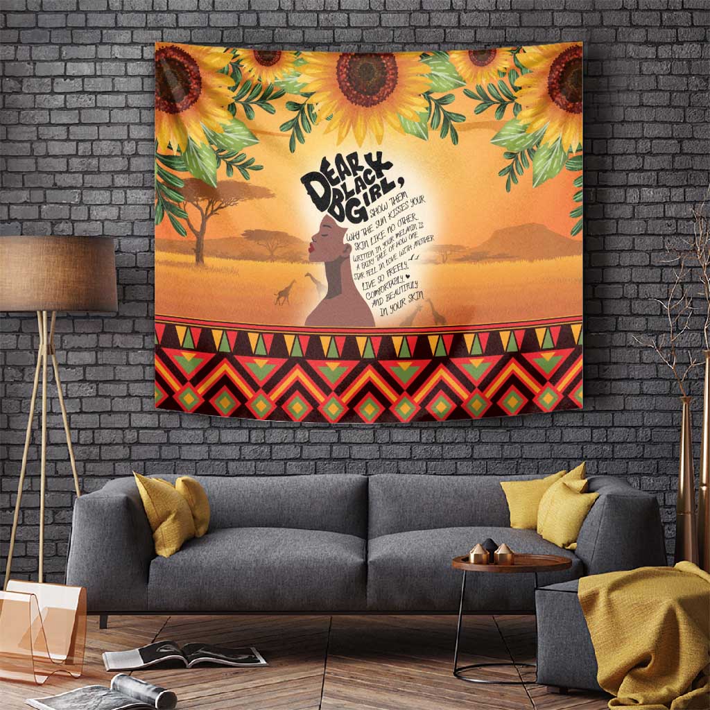 Dear Black Girl Tapestry African Pride Black Women DT04