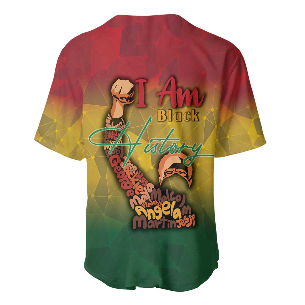Black History Month Baseball Jersey I Am Black DT04