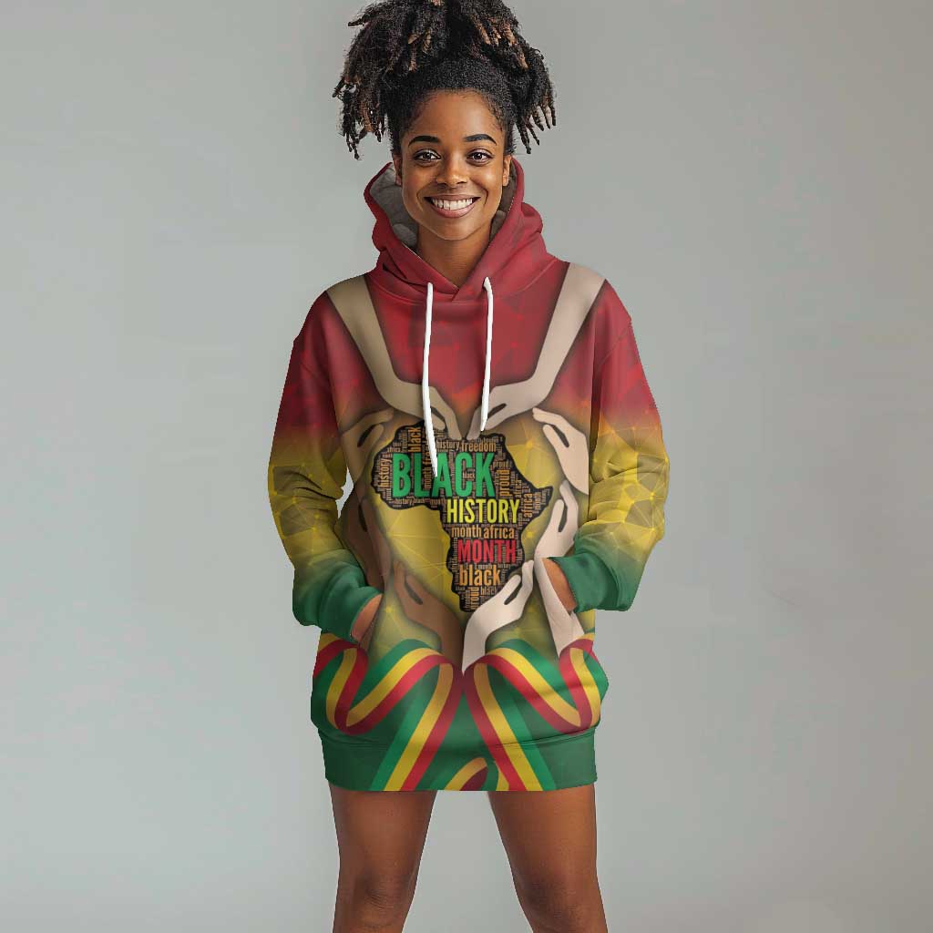 Black History Month Hoodie Dress I Am Black DT04