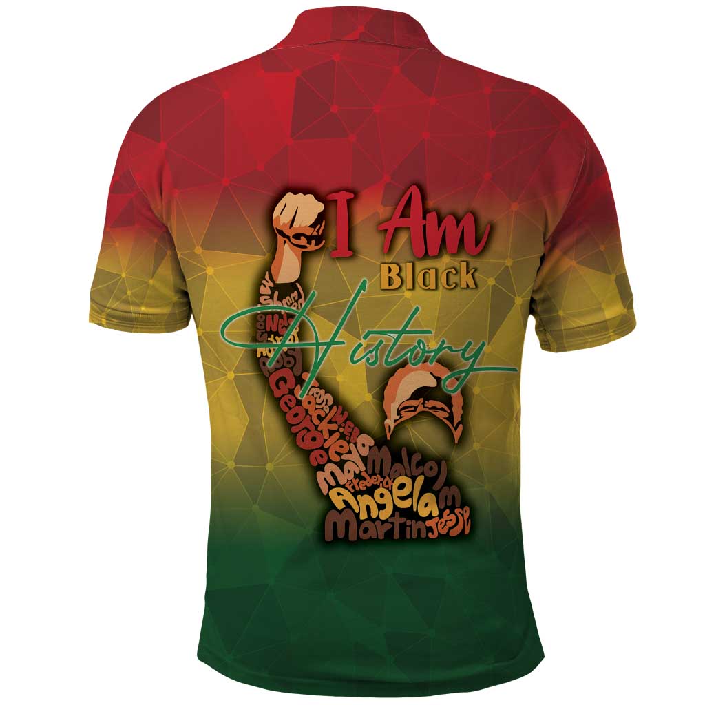 Black History Month Polo Shirt Africa I Am Black DT04