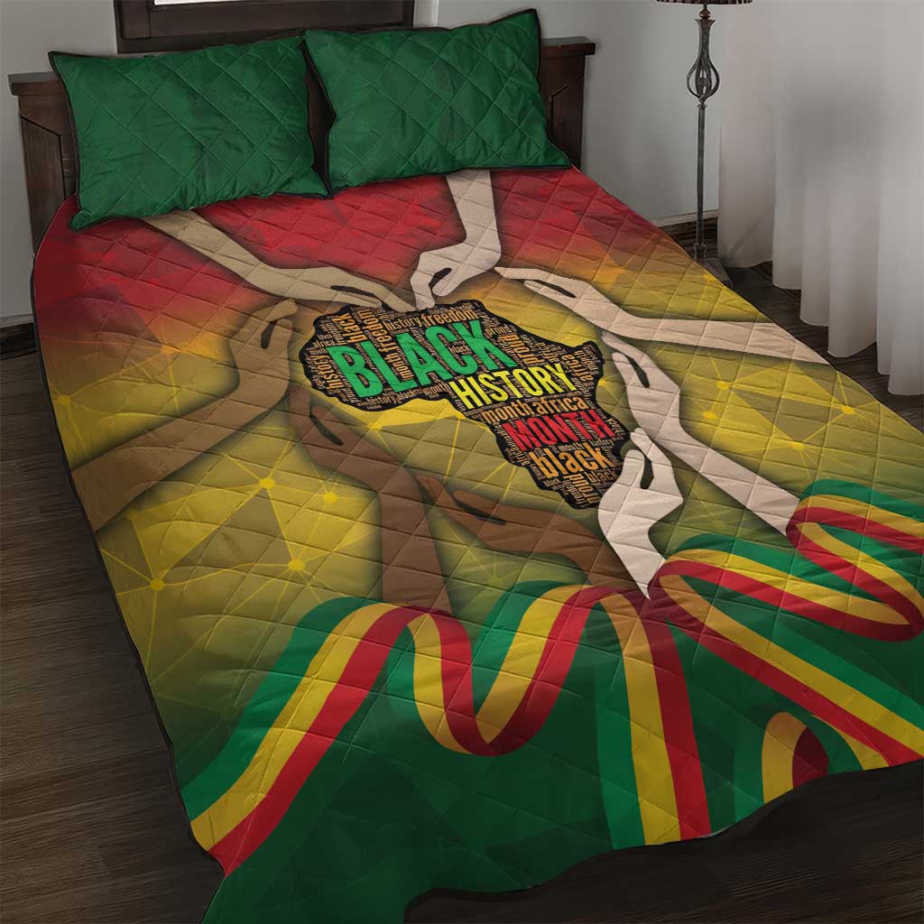 Black History Month Quilt Bed Set I Am Black DT04
