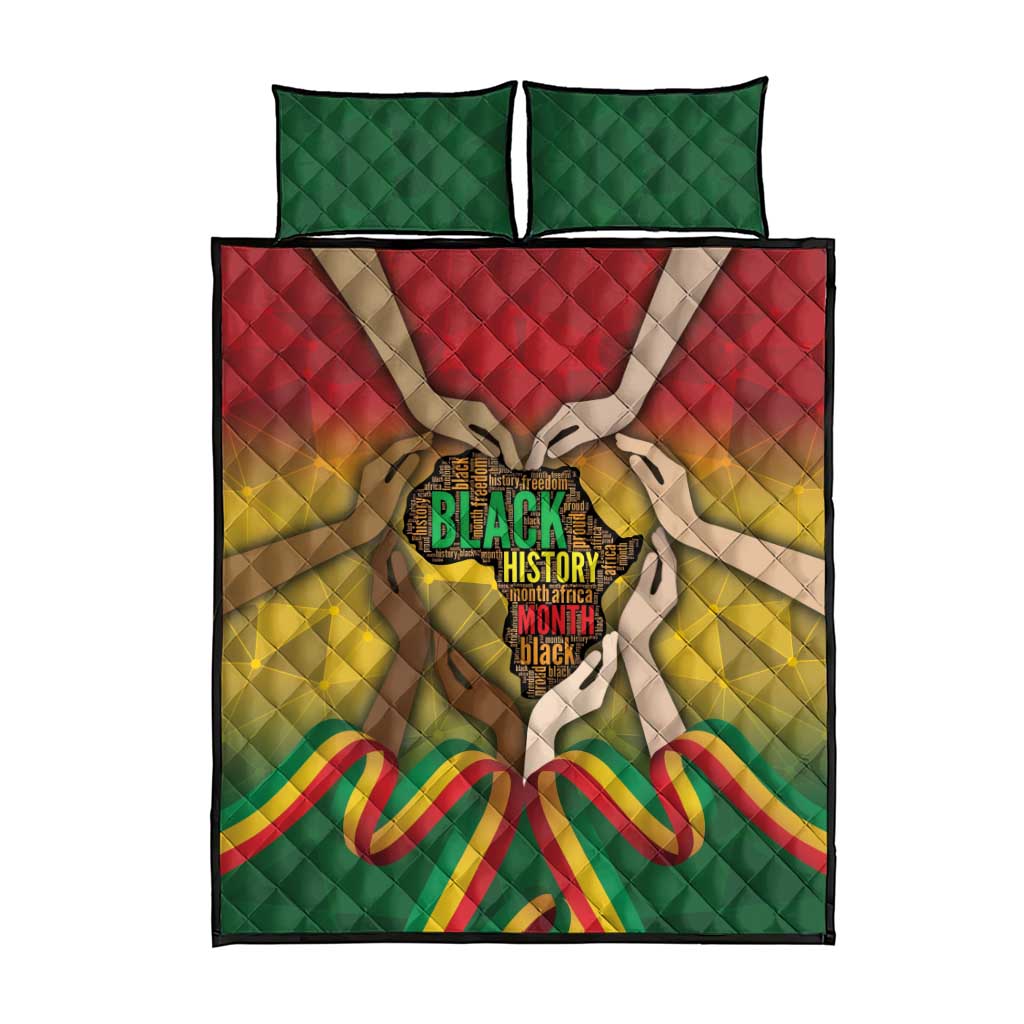 Black History Month Quilt Bed Set I Am Black DT04