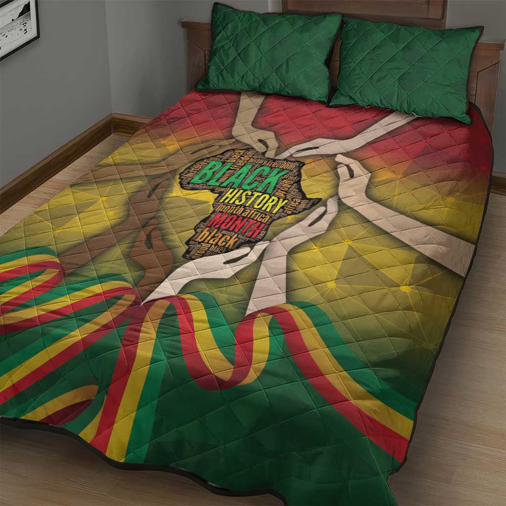 Black History Month Quilt Bed Set I Am Black DT04
