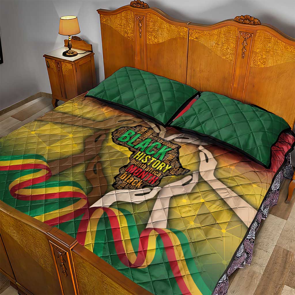 Black History Month Quilt Bed Set I Am Black DT04