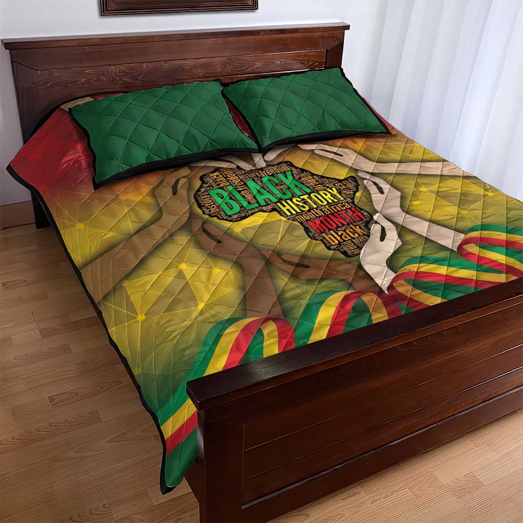 Black History Month Quilt Bed Set I Am Black DT04
