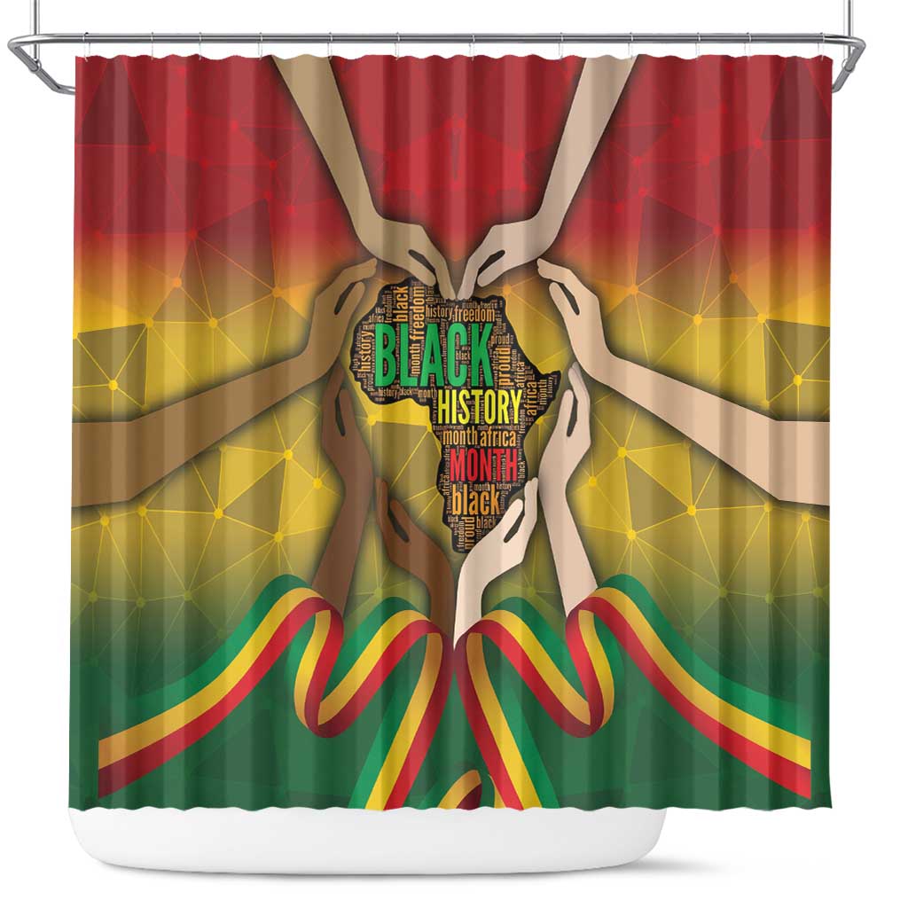 Black History Month Shower Curtain Africa I Am Black DT04