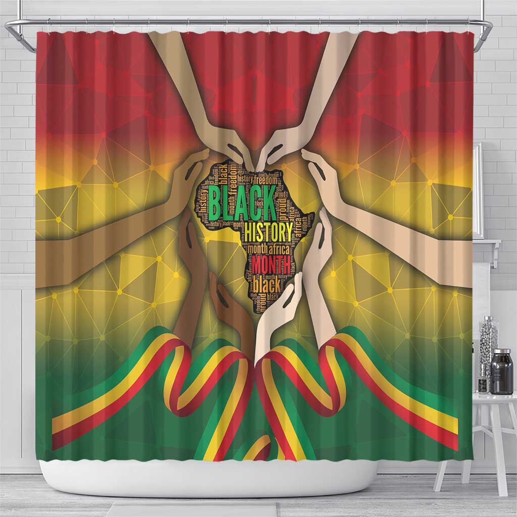 Black History Month Shower Curtain Africa I Am Black DT04
