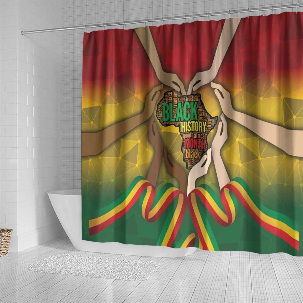 Black History Month Shower Curtain Africa I Am Black DT04