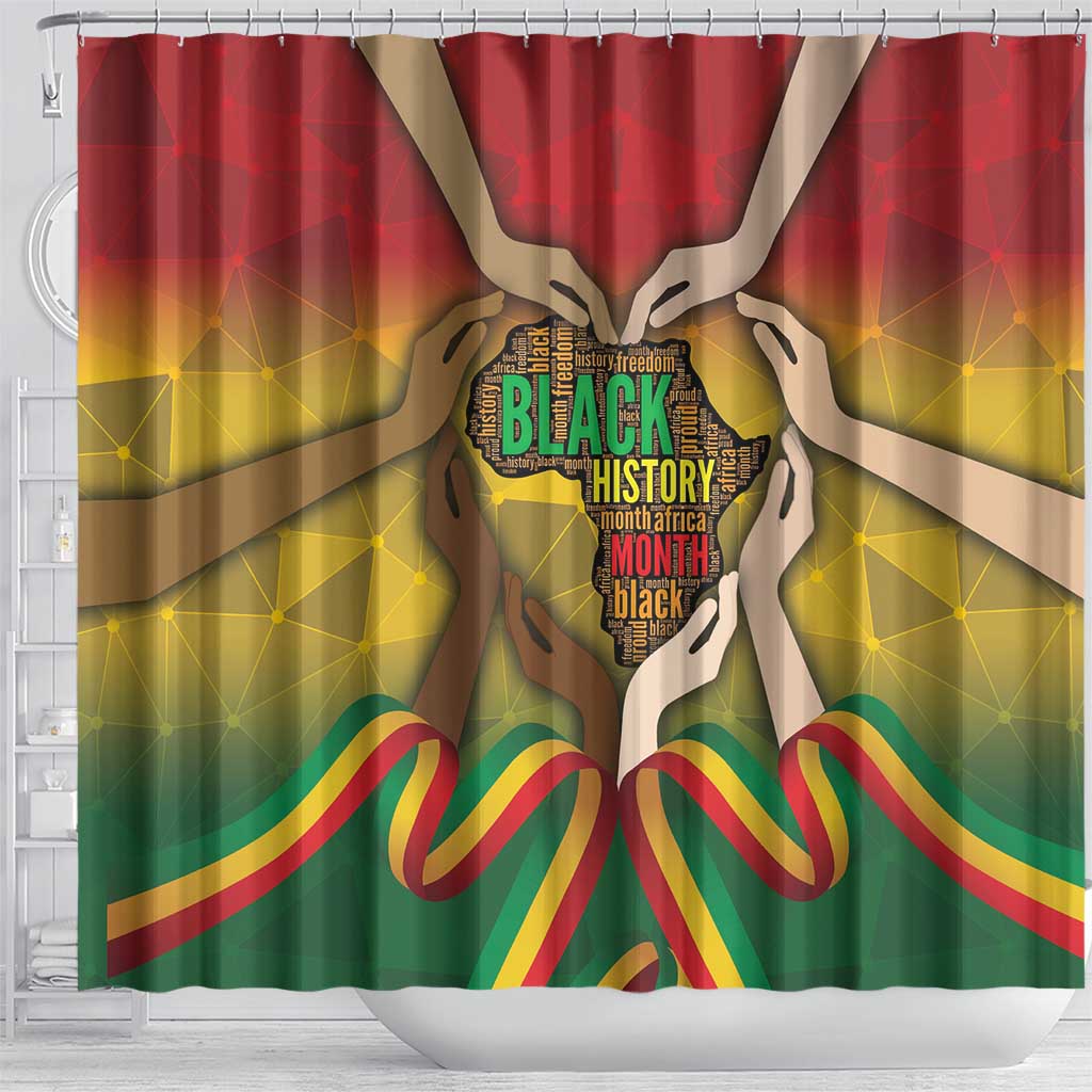 Black History Month Shower Curtain Africa I Am Black DT04