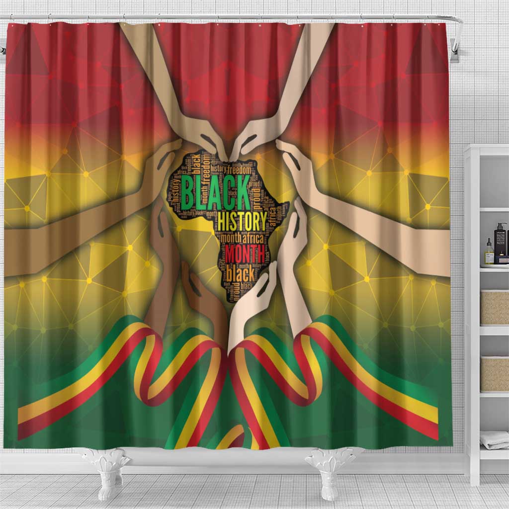 Black History Month Shower Curtain Africa I Am Black DT04