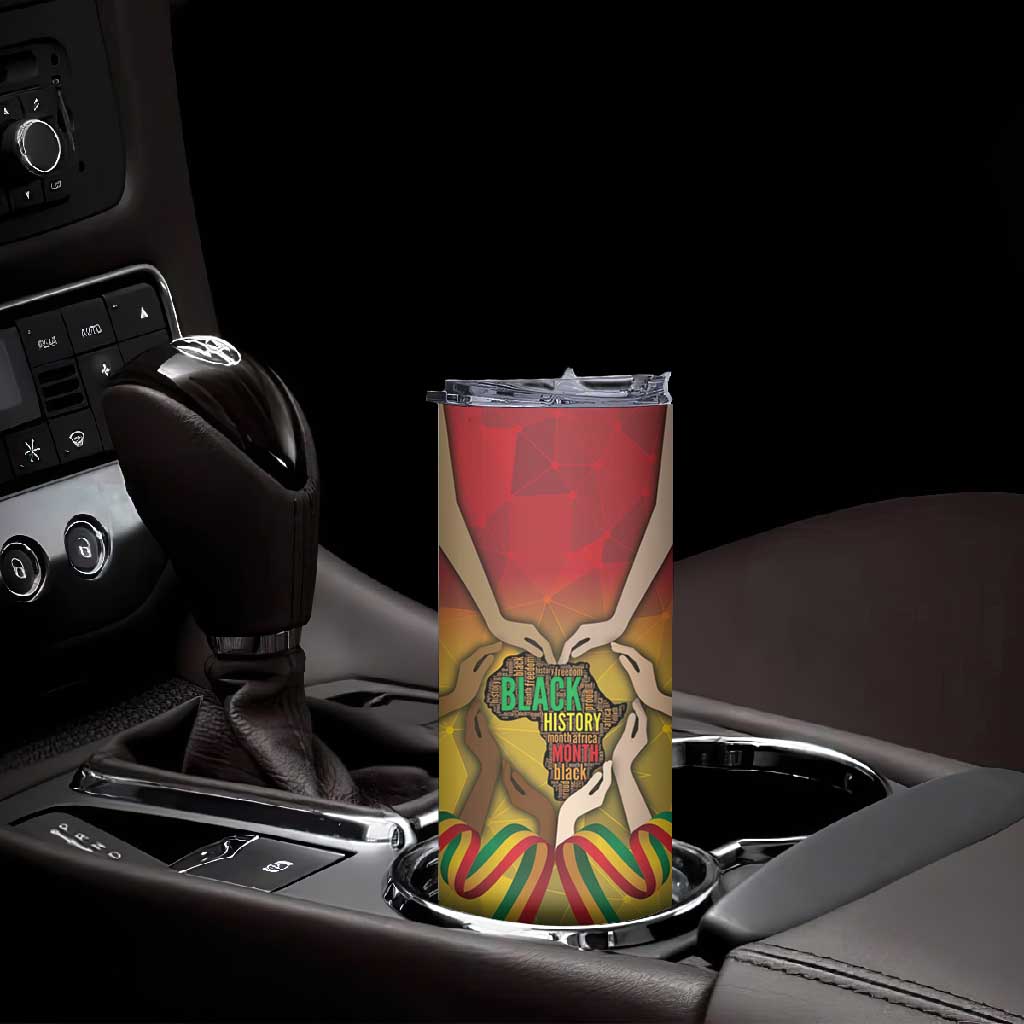 Black History Month Skinny Tumbler I Am Black DT04