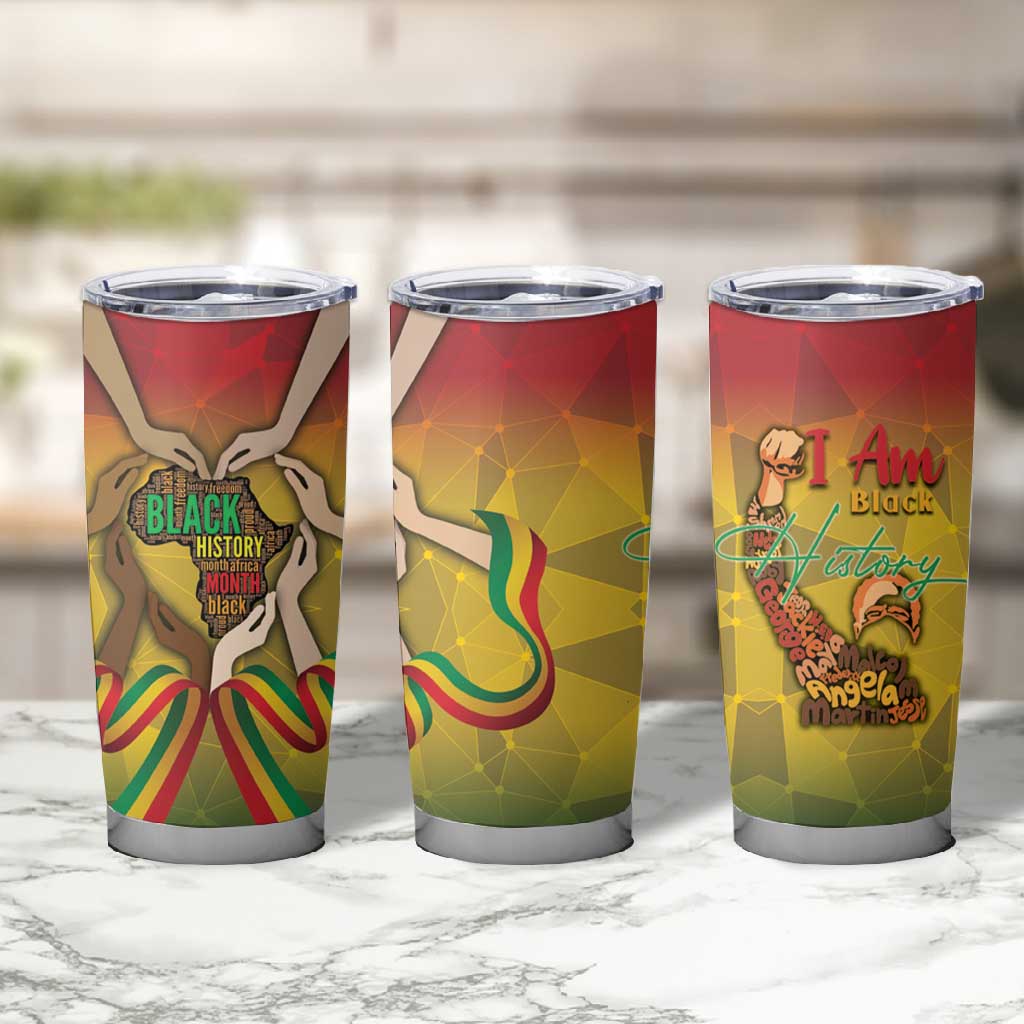Black History Month Tumbler Cup I Am Black DT04