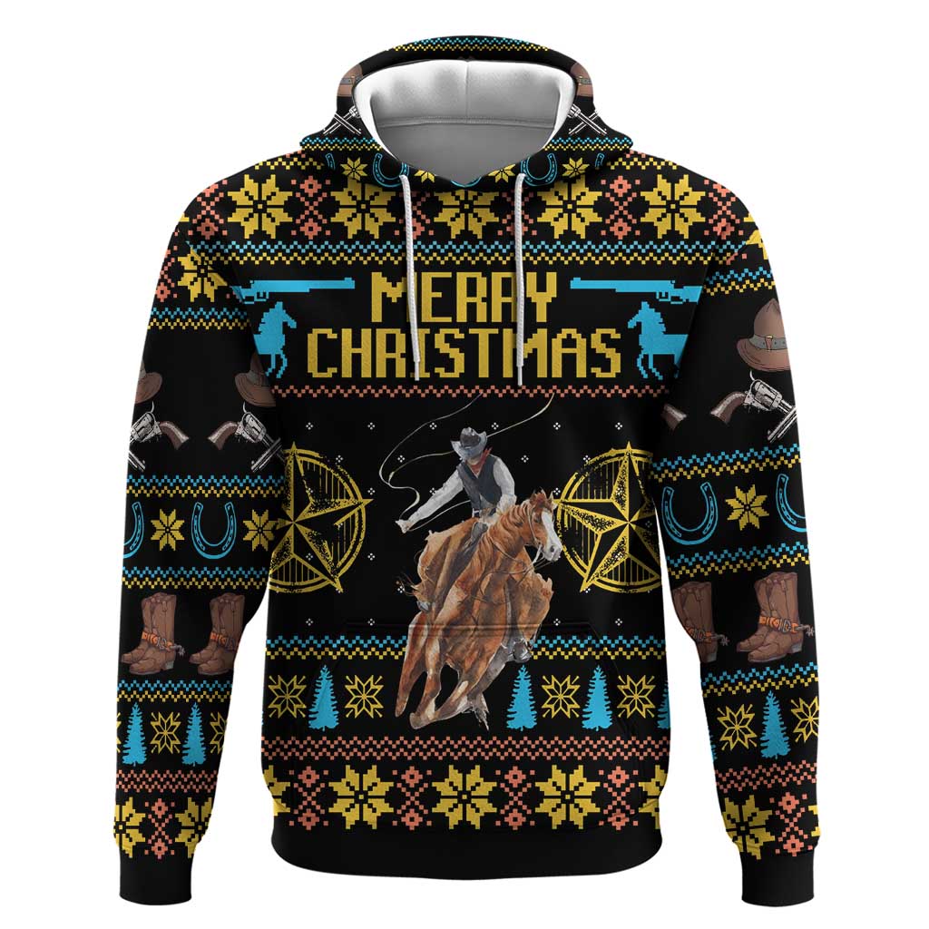 Cowboy Merry Christmas Hoodie DT04