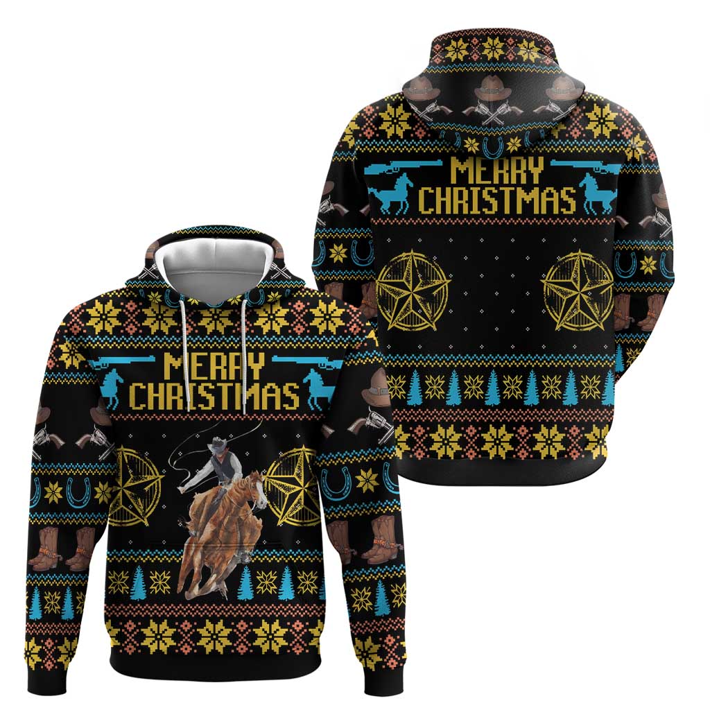 Cowboy Merry Christmas Hoodie DT04