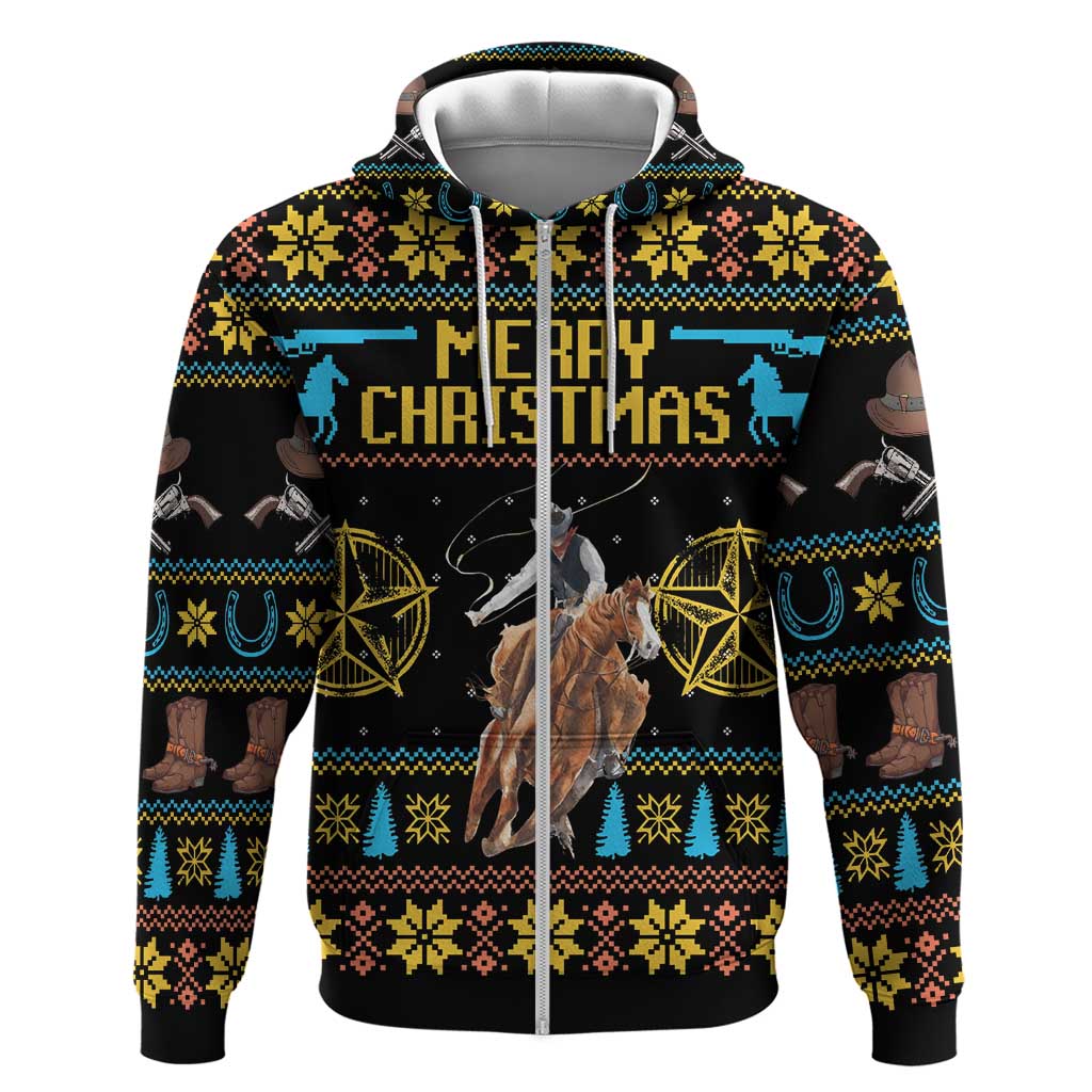Cowboy Merry Christmas Hoodie DT04