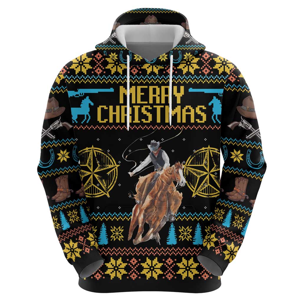 Cowboy Merry Christmas Hoodie DT04
