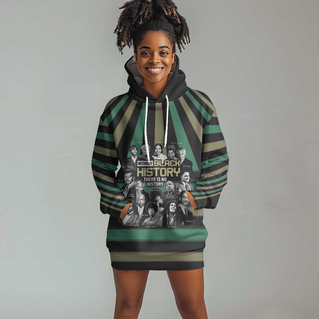 Black History Month Hoodie Dress Civil Rights Leaders DT04