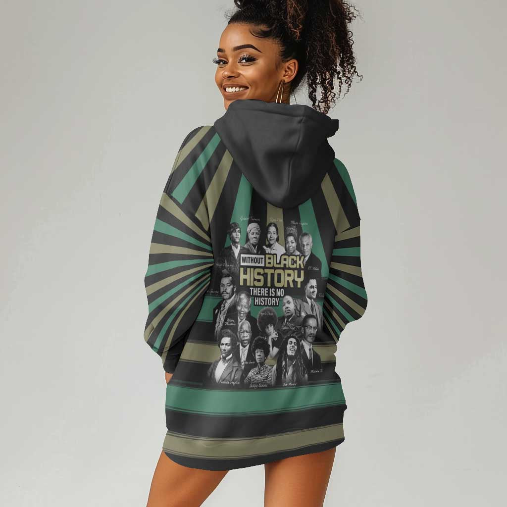 Black History Month Hoodie Dress Civil Rights Leaders DT04