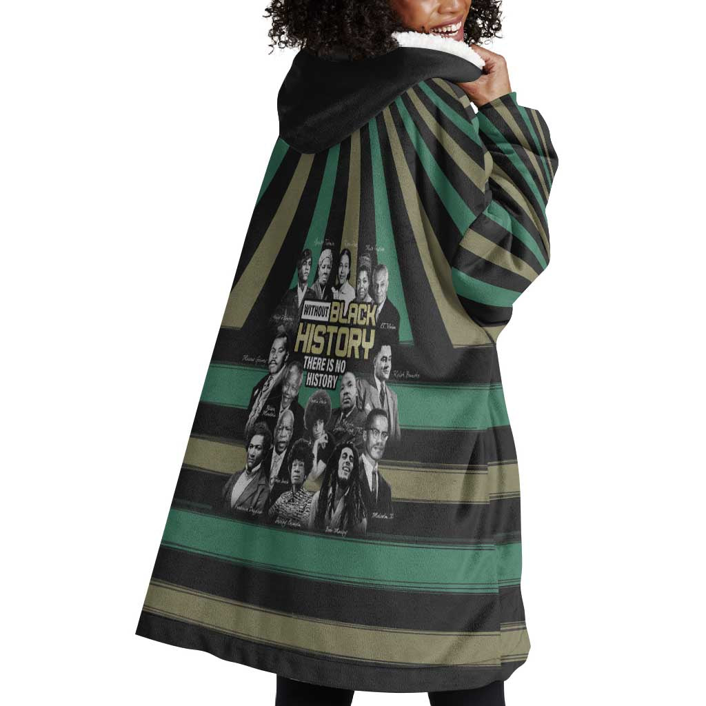 Black History Month Wearable Blanket Hoodie Civil Rights Leaders DT04