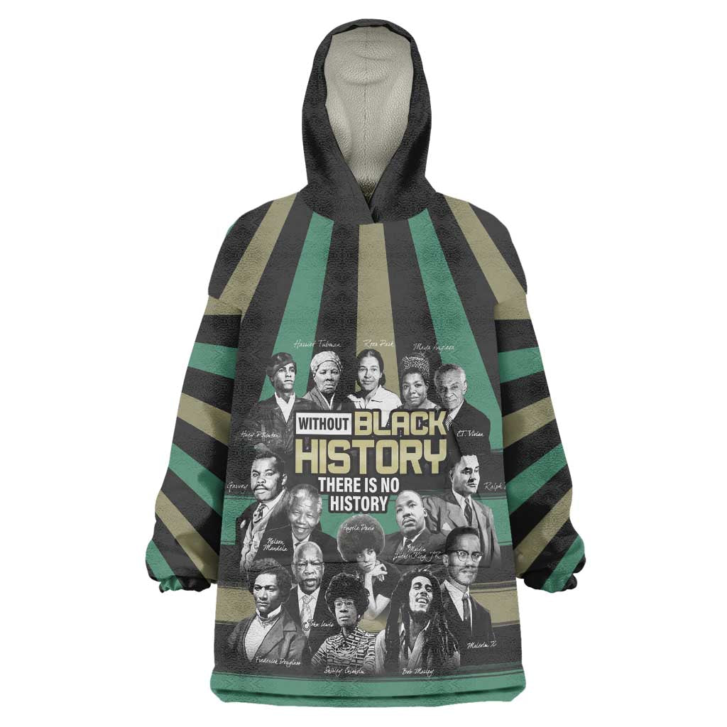 Black History Month Wearable Blanket Hoodie Civil Rights Leaders DT04