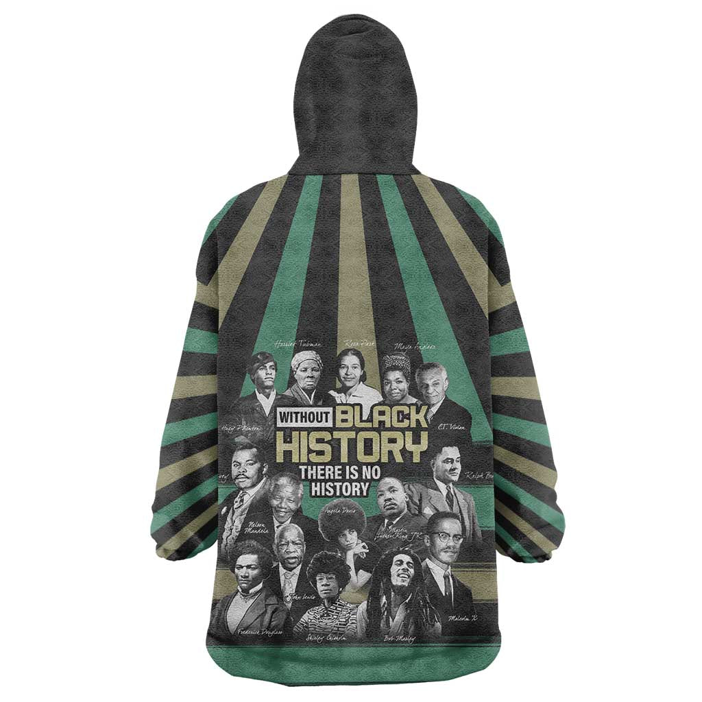 Black History Month Wearable Blanket Hoodie Civil Rights Leaders DT04