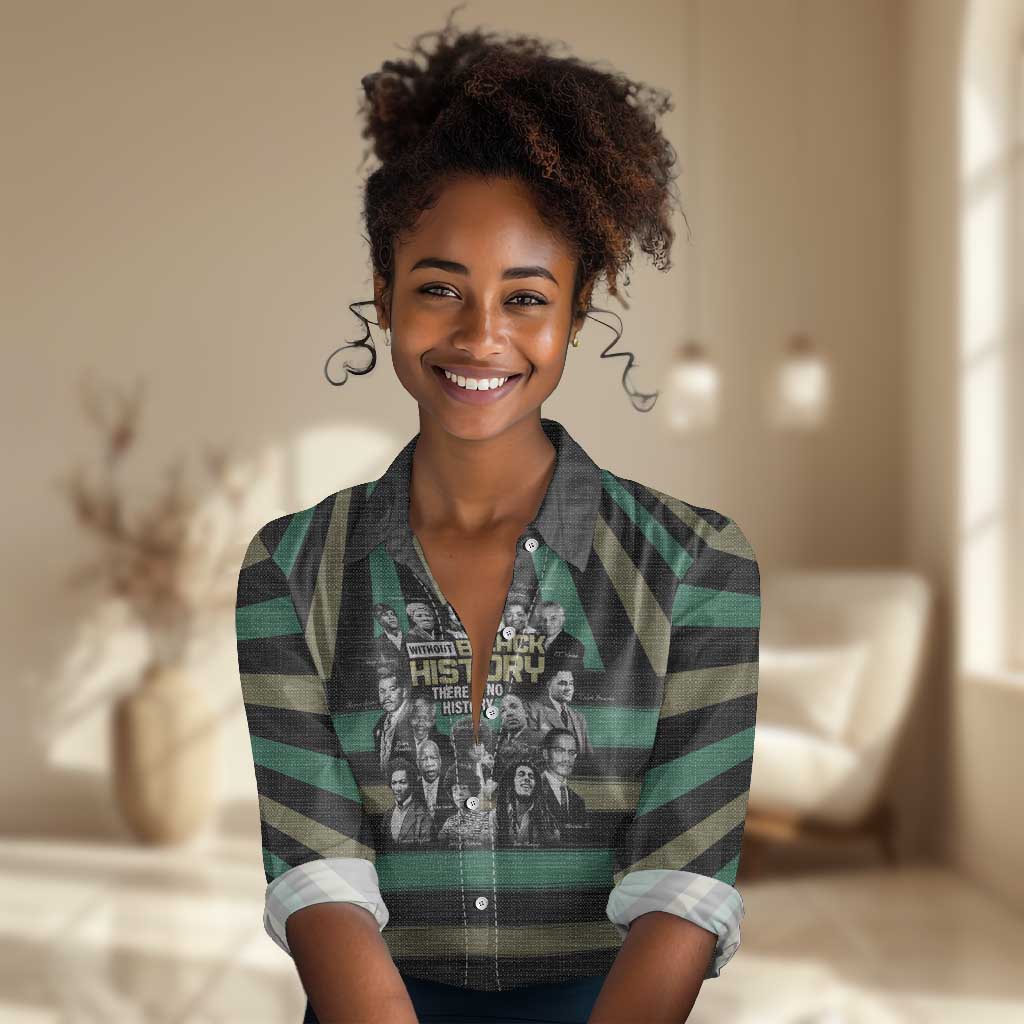 Black History Month Women Casual Shirt Civil Rights Leaders DT04