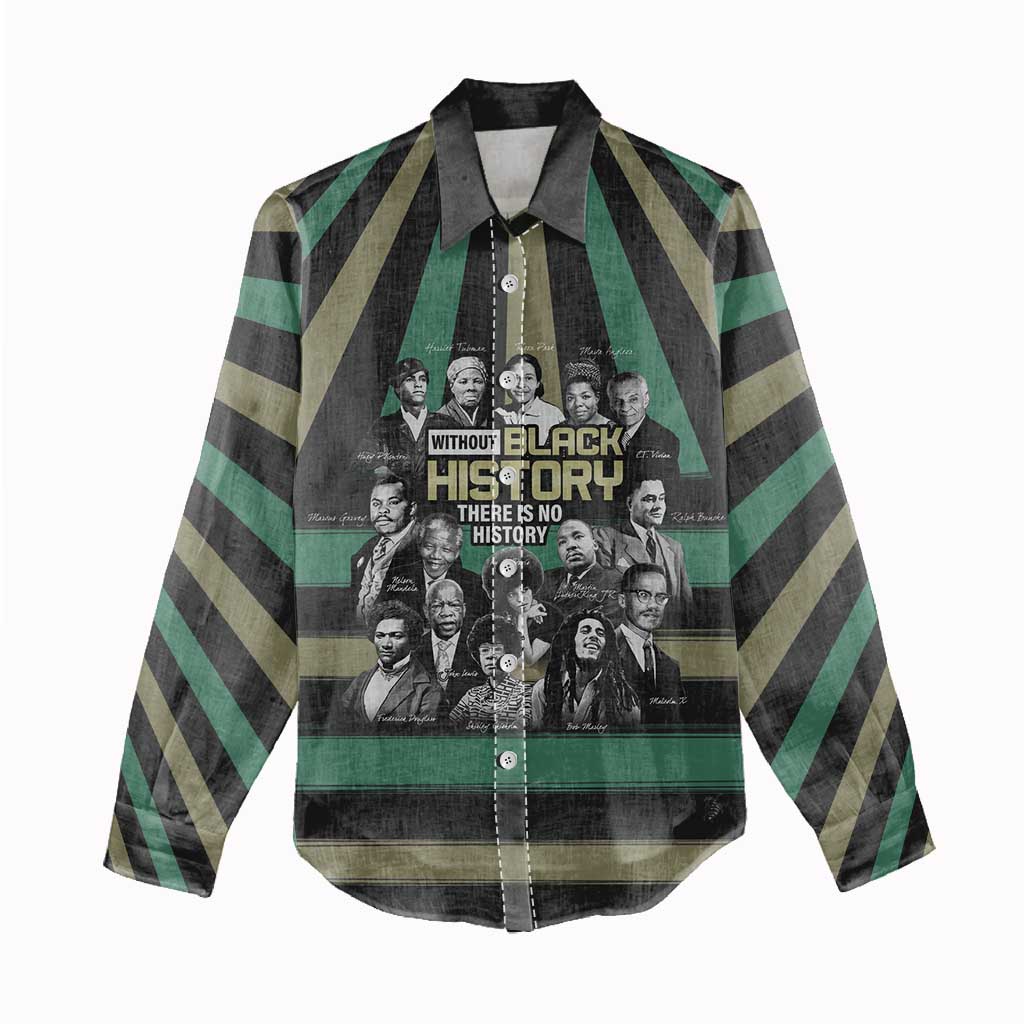 Black History Month Women Casual Shirt Civil Rights Leaders DT04