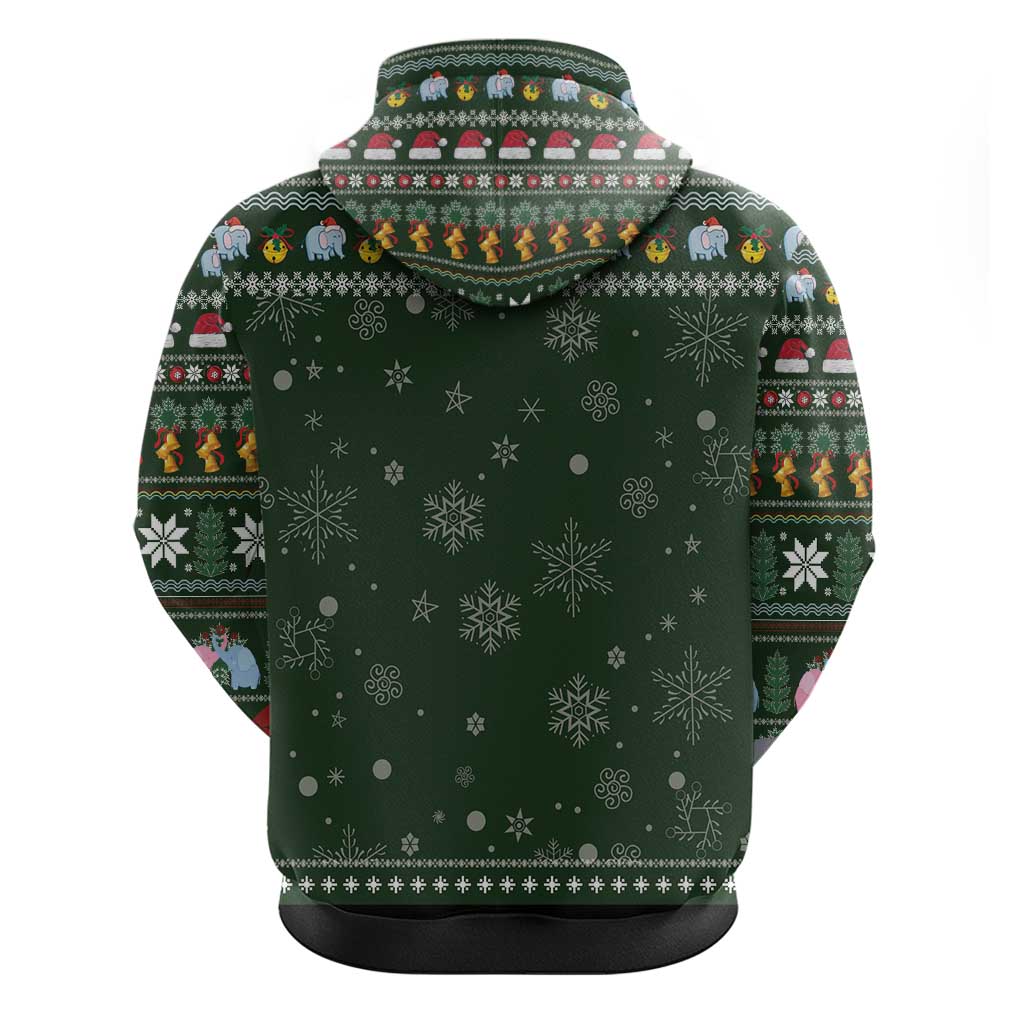 Elephant I Didnt Fart My Butt Blew You A Kiss Hoodie Elephant Christmas DT04