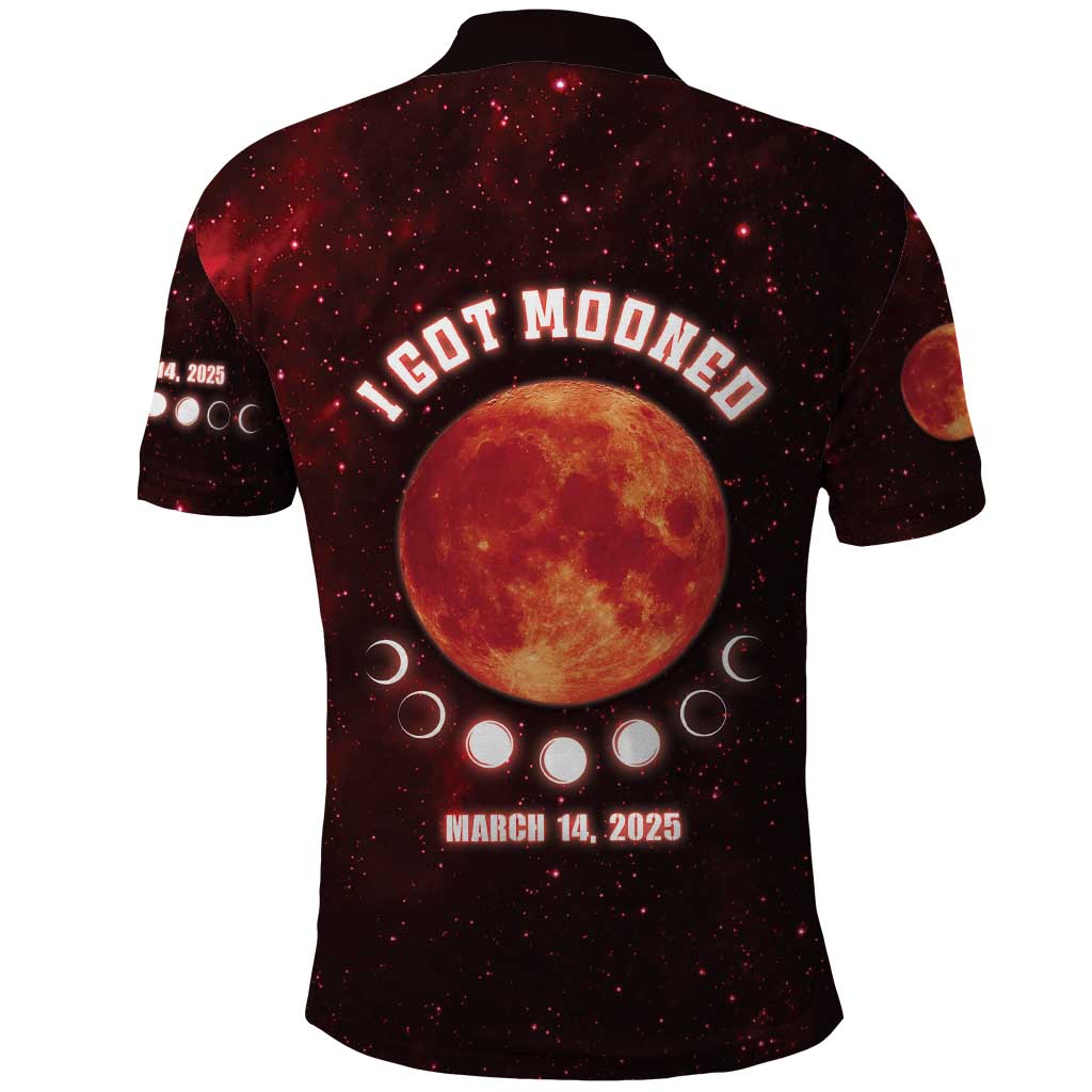 Blood Moon 2025 Polo Shirt Total Lunar Eclipse DT04